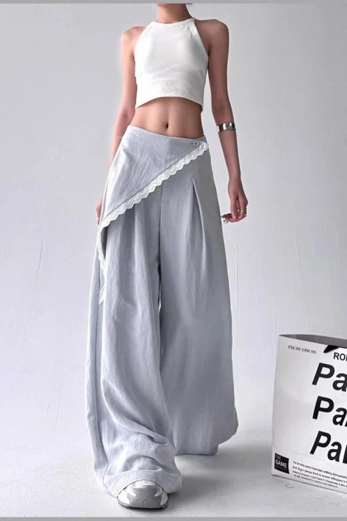 Overlay Wide Leg Pants