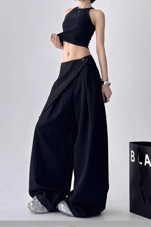 Overlay Wide Leg Pants