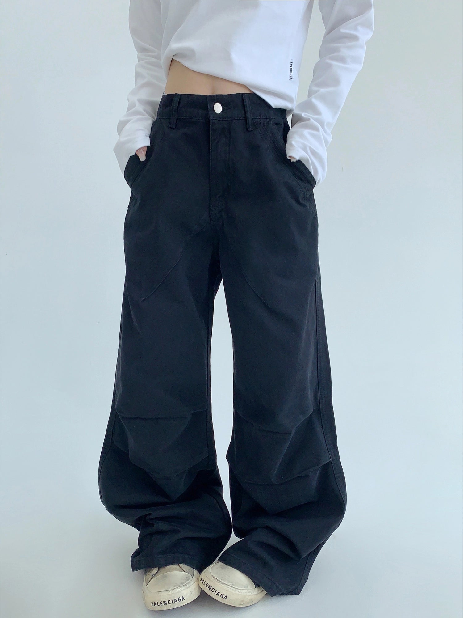 Oversized Denim Cargo Pants Oversized Denim Cargo Pants