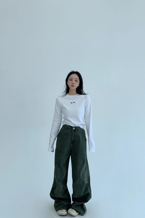 Oversized Denim Cargo Pants