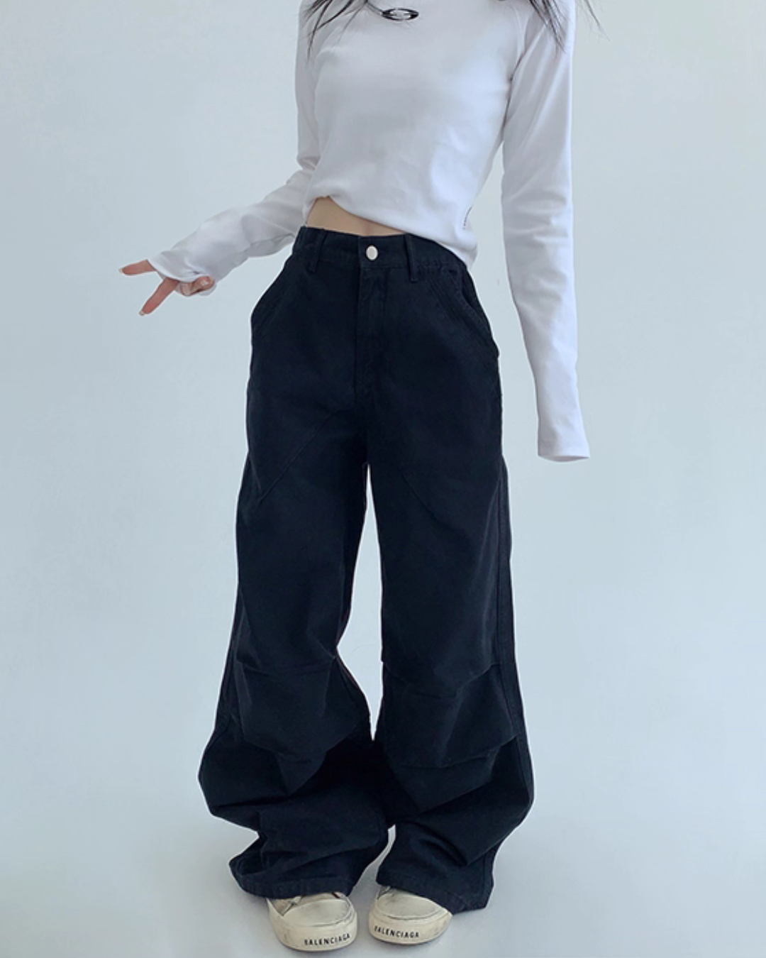 Oversized Denim Cargo Pants Oversized Denim Cargo Pants