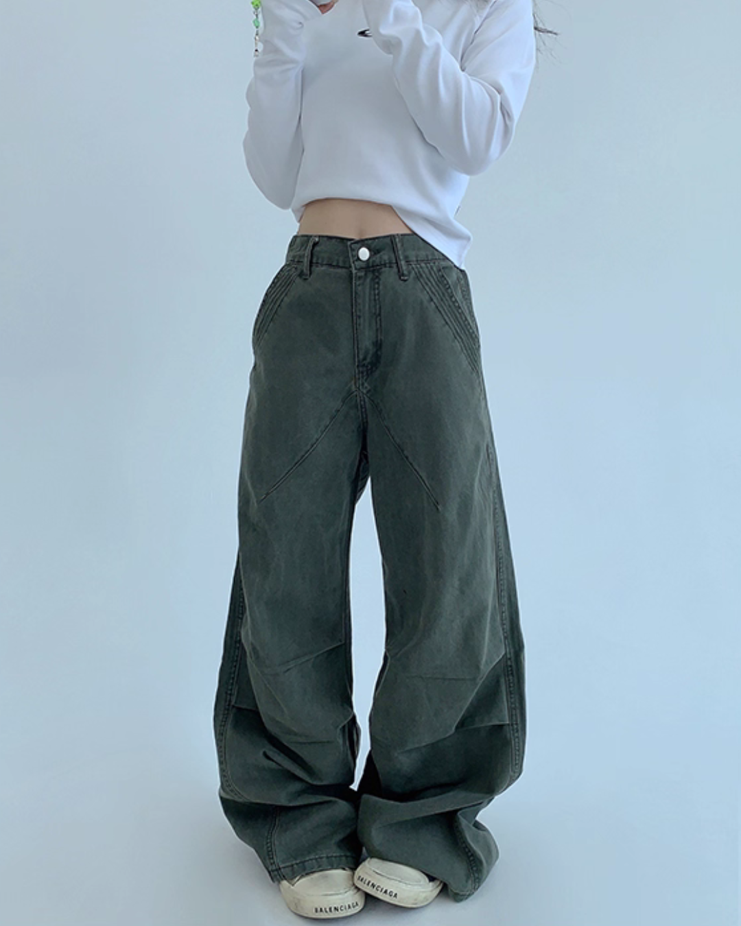 Oversized Denim Cargo Pants Oversized Denim Cargo Pants