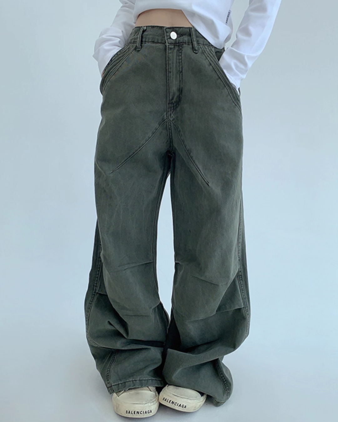 Oversized Denim Cargo Pants Oversized Denim Cargo Pants