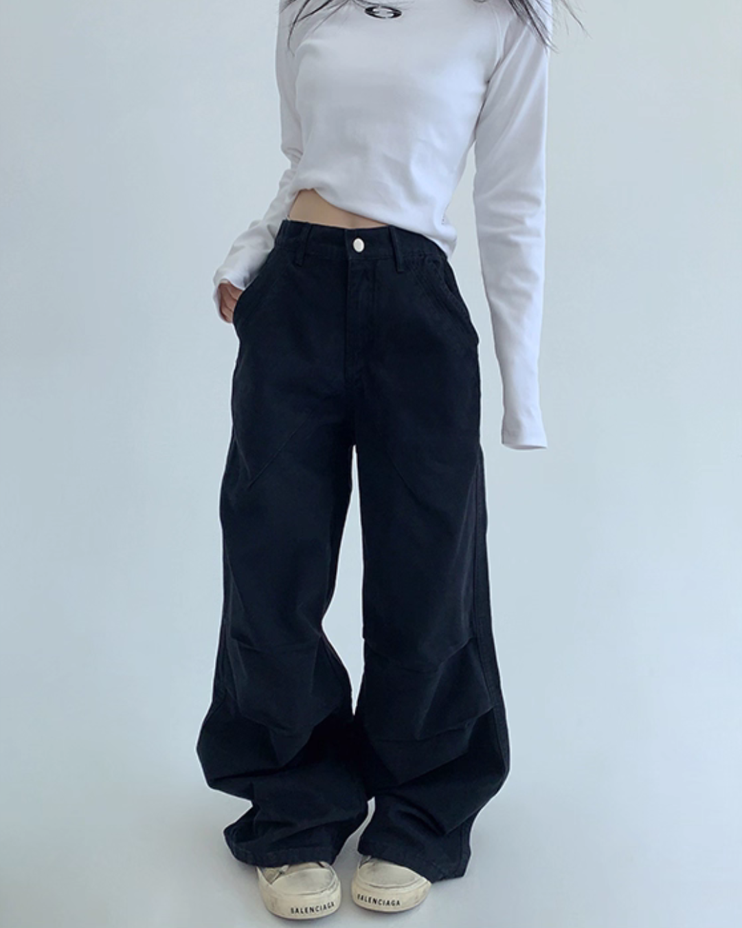 Oversized Denim Cargo Pants Oversized Denim Cargo Pants