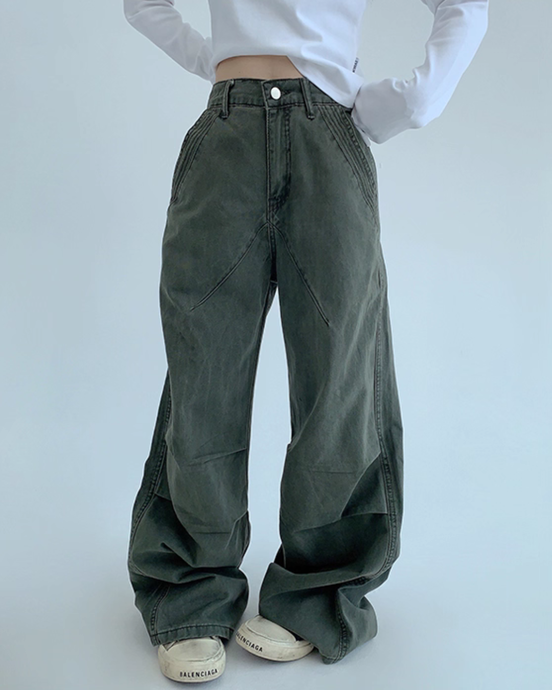 Oversized Denim Cargo Pants Oversized Denim Cargo Pants