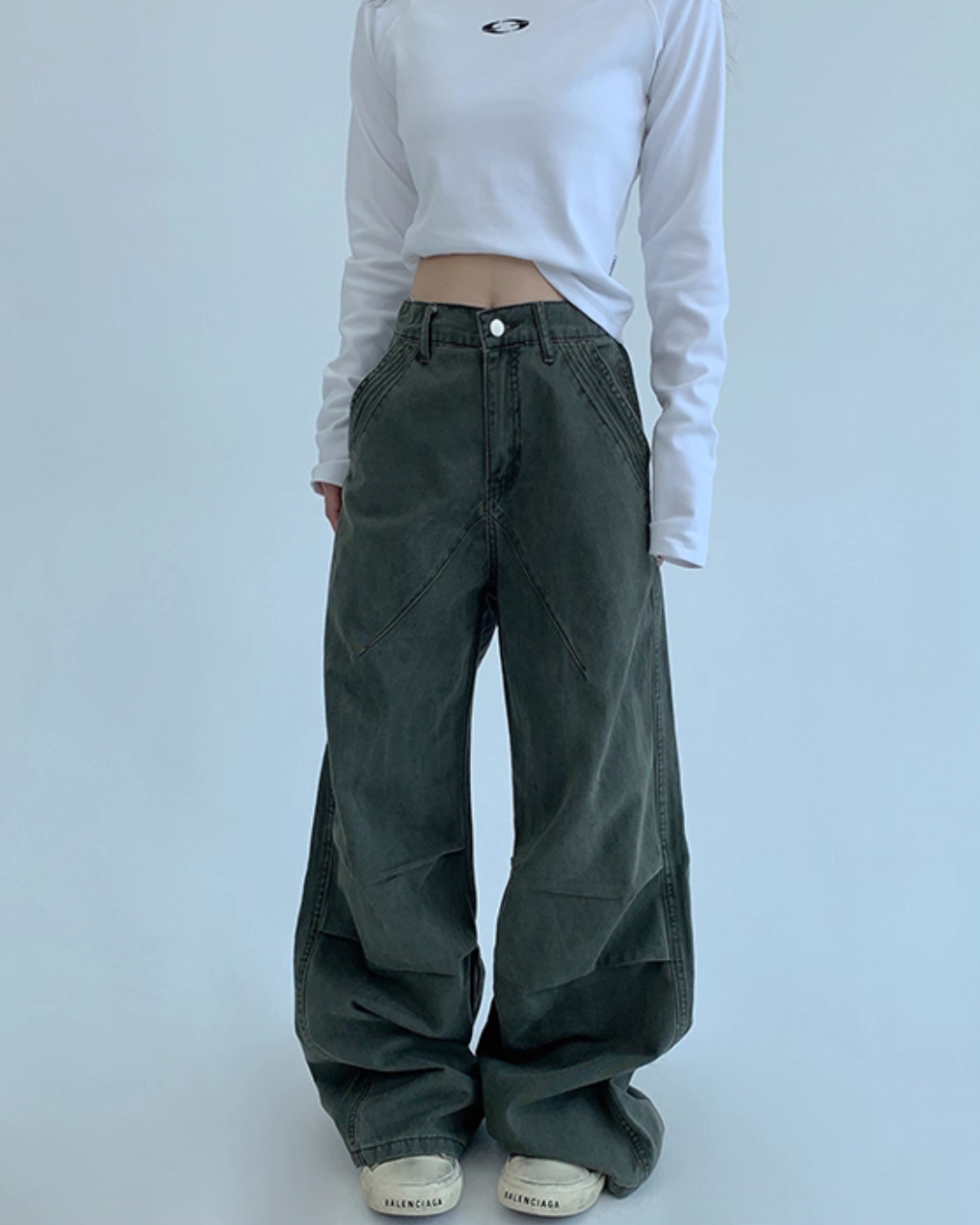 Oversized Denim Cargo Pants Oversized Denim Cargo Pants