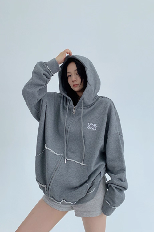 Oversized Zip-Up Hoodie