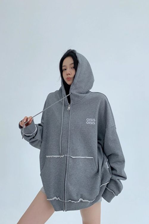 Oversized Zip-Up Hoodie