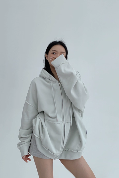 Oversized Zip-Up Hoodie