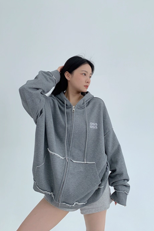 Oversized Zip-Up Hoodie