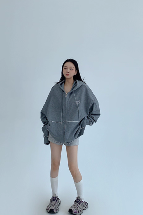 Oversized Zip-Up Hoodie