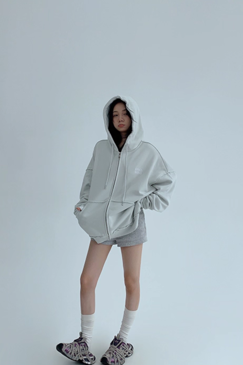 Oversized Zip-Up Hoodie