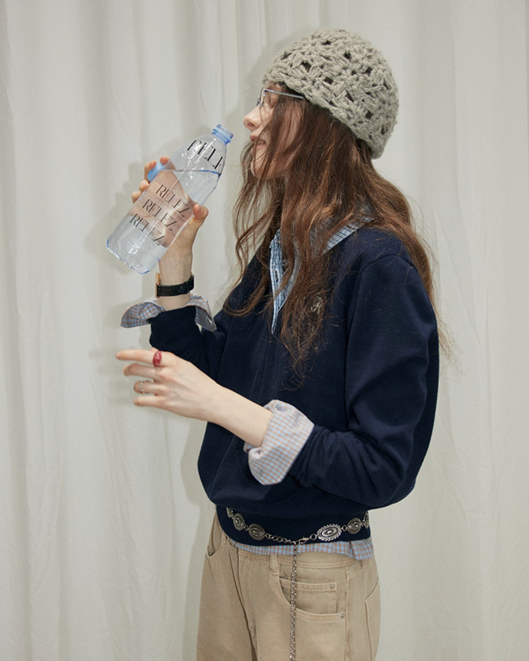 Paid Collar Long Sleeve Shirt Paid Collar Long Sleeve Shirt