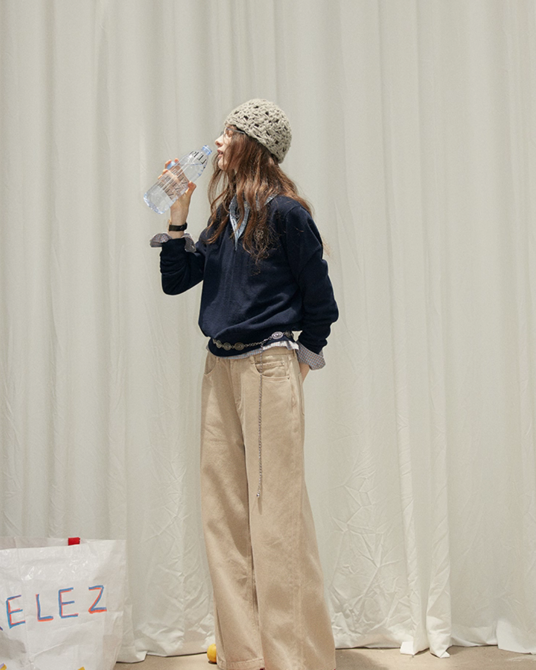 Paid Collar Long Sleeve Shirt Paid Collar Long Sleeve Shirt