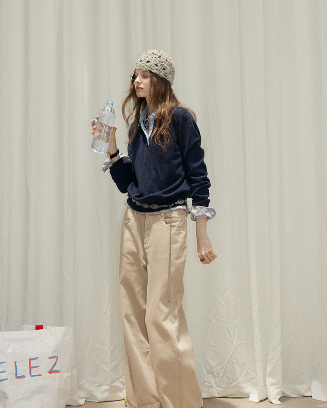 Paid Collar Long Sleeve Shirt Paid Collar Long Sleeve Shirt