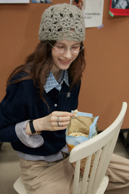 Paid Collar Long Sleeve Shirt