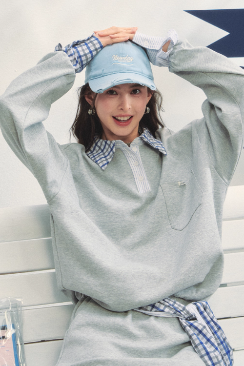 Paid Collar Polo Knit / Mini Skirt