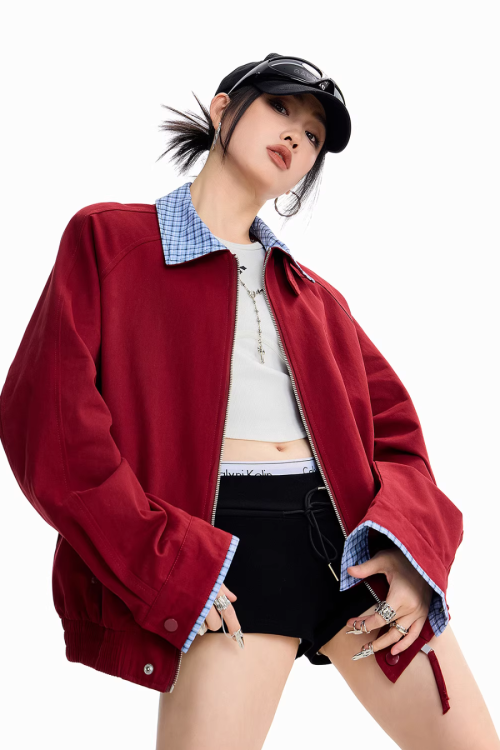 Paid Collar Work Jacket