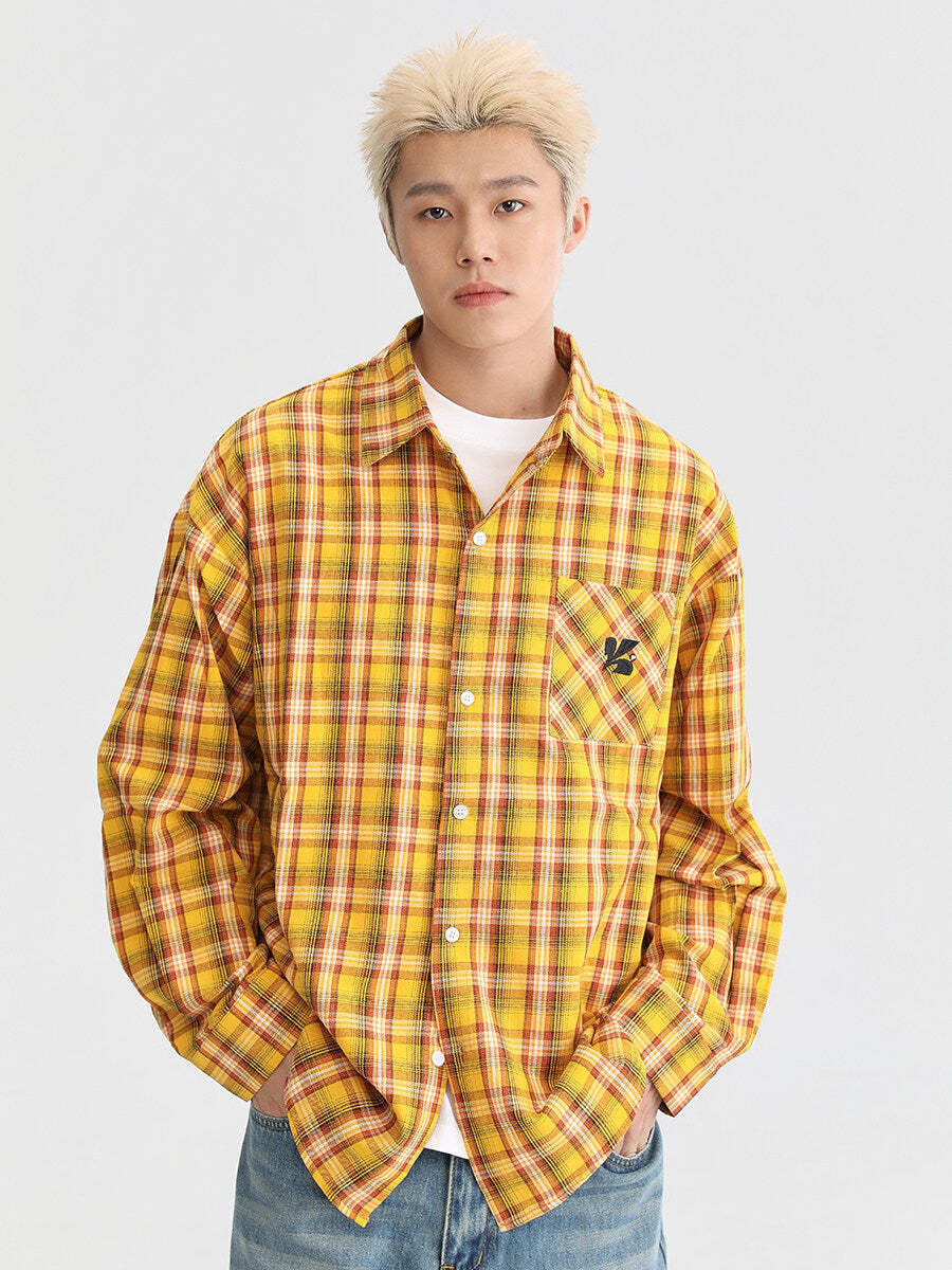 Paid Loose Long-Sleeve Shirt / Washed Straight Jeans Paid Loose Long-Sleeve Shirt / Washed Straight Jeans