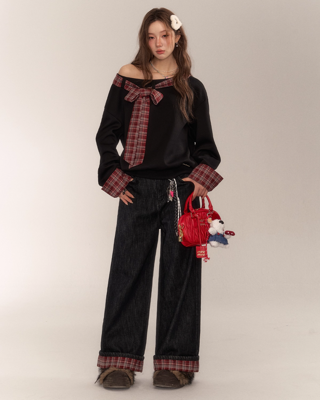 Paid Ribbon One-Shoulder Top Paid Ribbon One-Shoulder Top