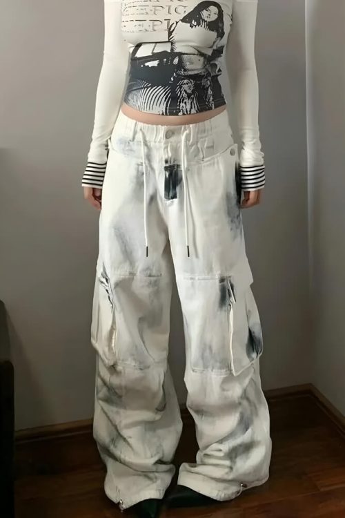 Painted Cargo Pants