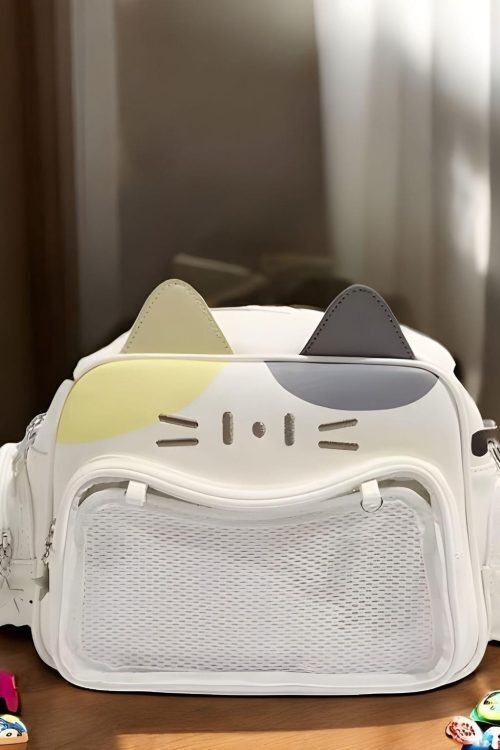 Pastel Cat Ita Shoulder Bag for Pin Display