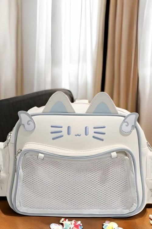 Pastel Cat Ita Shoulder Bag for Pin Display