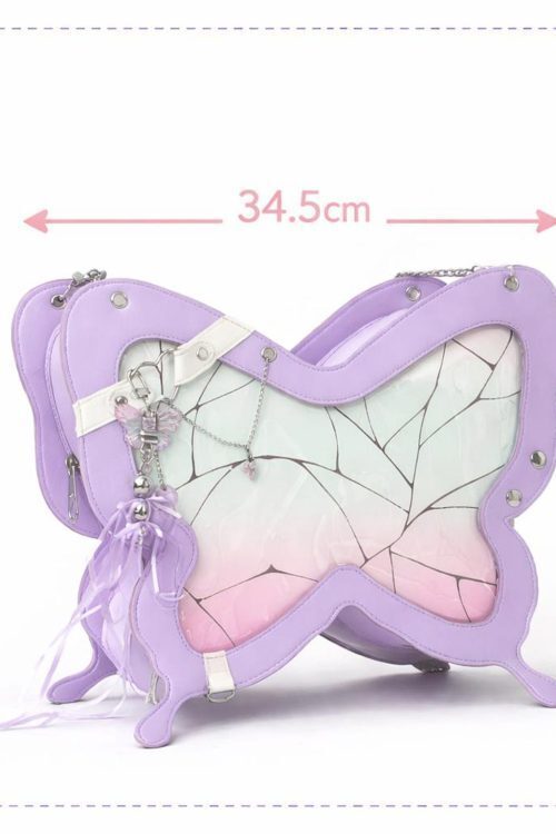 Pastel Convertible Bag with Clear Window for Pin Display