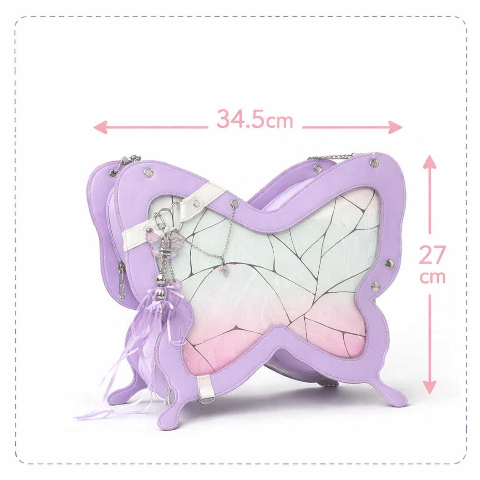 Pastel Convertible Bag with Clear Window for Pin Display Pastel Convertible Bag with Clear Window for Pin Display