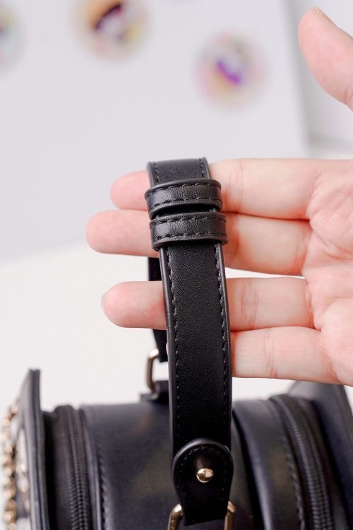 Pastel Gothic Ita Crossbody Bag with Clear Window for Pin Display