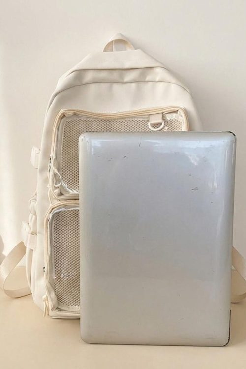 Pastel Ita Backpack with Clear Window for Pin Display