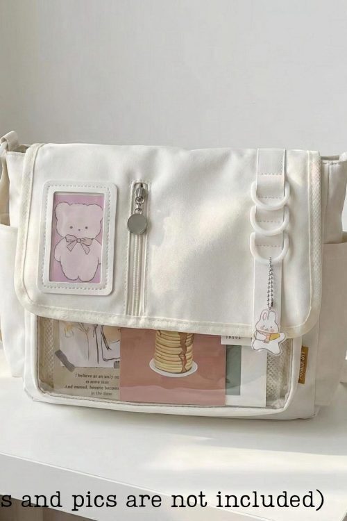 Pastel Kawaii Convertible Ita Bag for Pin Display