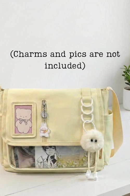Pastel Kawaii Convertible Ita Bag for Pin Display