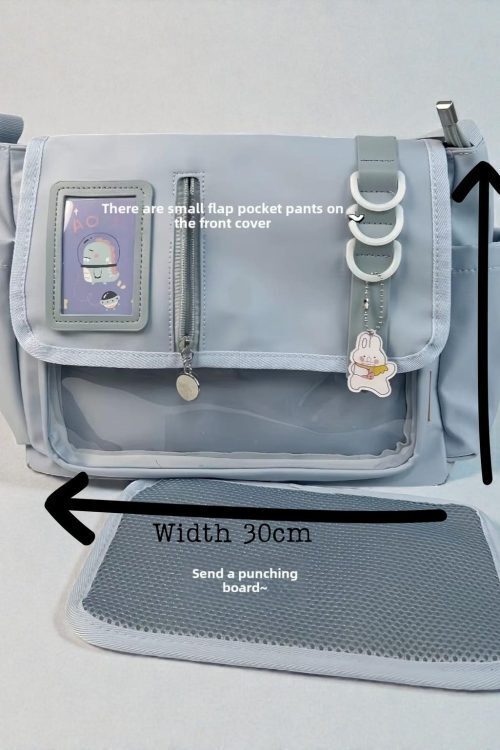 Pastel Kawaii Convertible Ita Bag for Pin Display