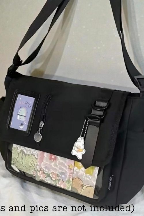 Pastel Kawaii Convertible Ita Bag for Pin Display