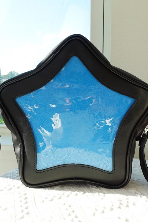 Pastel Kawaii Convertible Ita Bag with Clear Window for Plushies and Pins