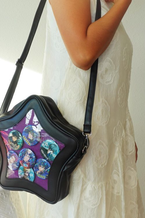 Pastel Kawaii Convertible Ita Bag with Clear Window for Plushies and Pins