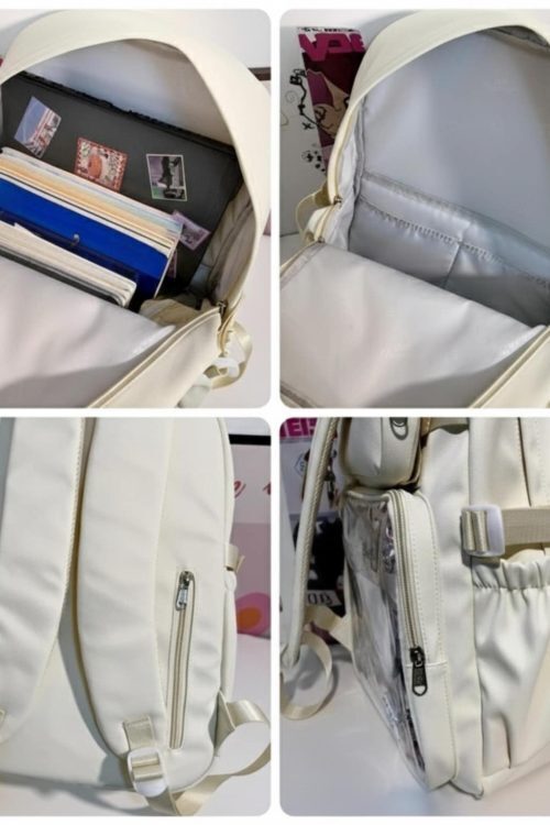 Pastel Kawaii Ita Backpack for Plushies and Pins