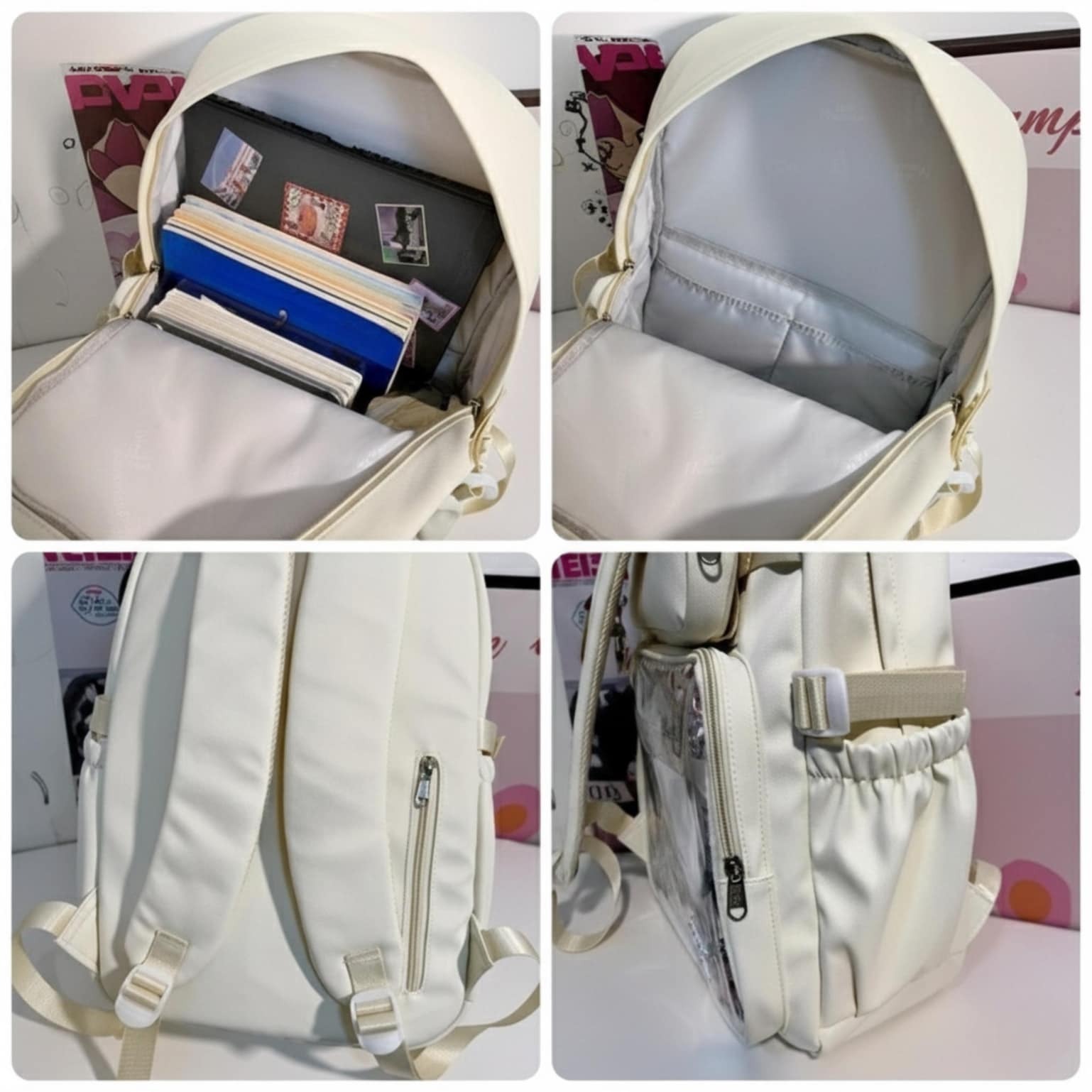 Pastel Kawaii Ita Backpack for Plushies and Pins Pastel Kawaii Ita Backpack for Plushies and Pins