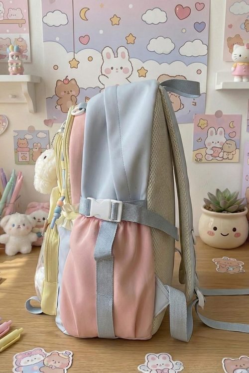 Pastel Kawaii Ita Backpack for Plushies and Pins