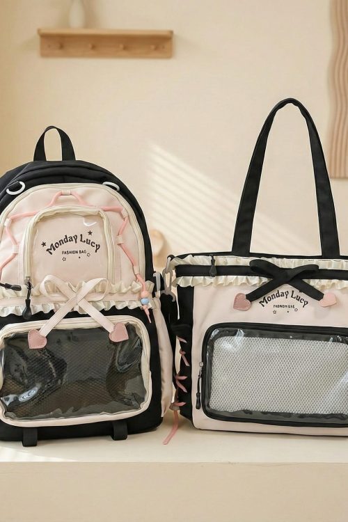Pastel Kawaii Ita Backpack for Plushies and Pins