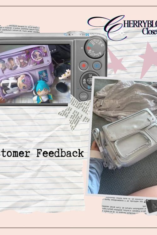 Pastel Kawaii Ita Backpack with Clear Window for Plushies and Pins