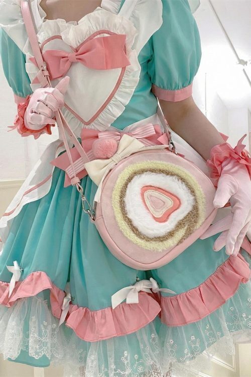 Pastel Kawaii Strawberry Ita Backpack for Plushies and Pins