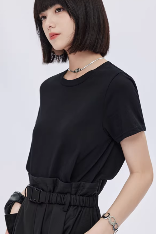 Patch Pocket Waist T-Shirt Dress