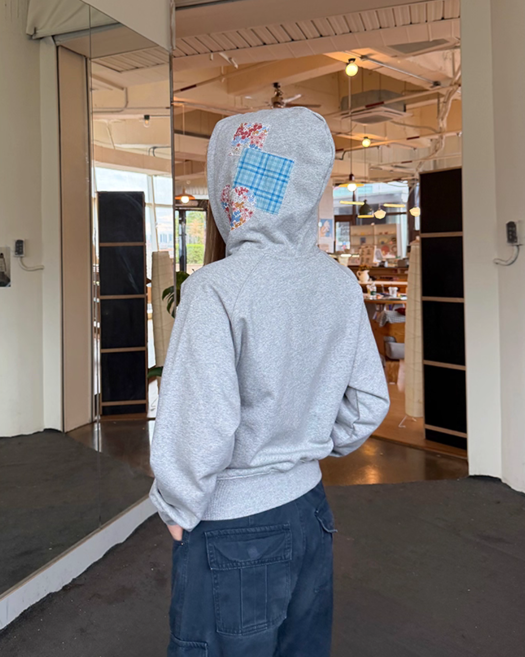 Patchwork Embroidered Hoodie Patchwork Embroidered Hoodie