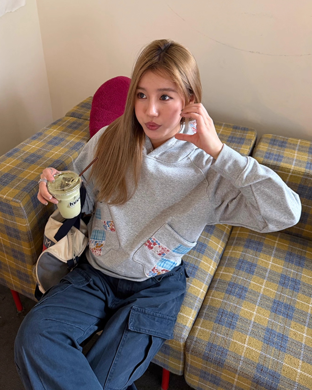 Patchwork Embroidered Hoodie Patchwork Embroidered Hoodie