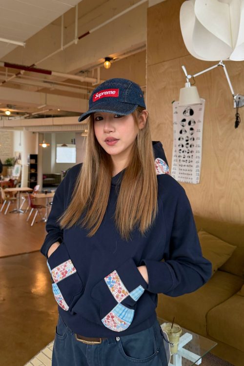 Patchwork Embroidered Hoodie