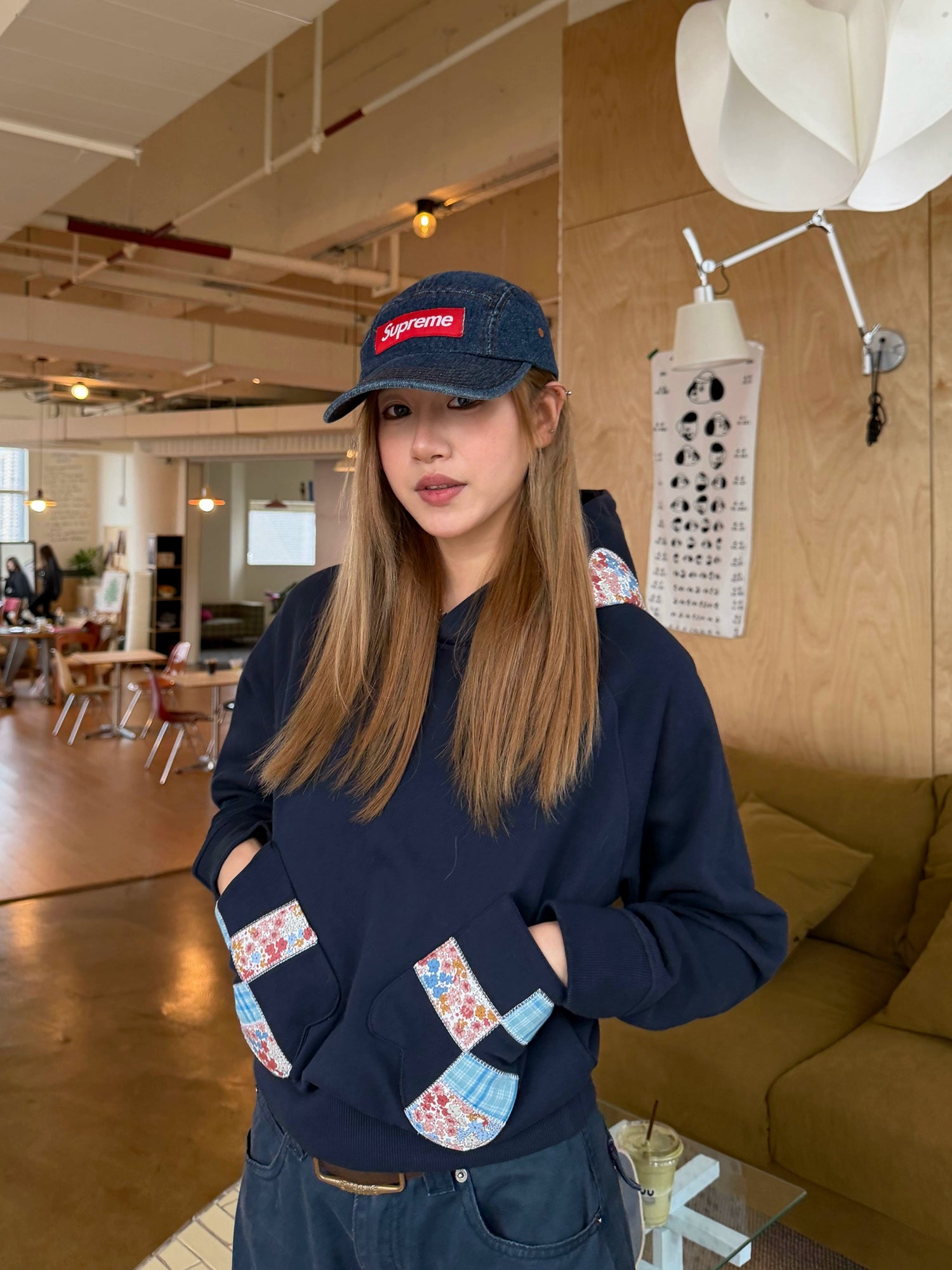 Patchwork Embroidered Hoodie Patchwork Embroidered Hoodie