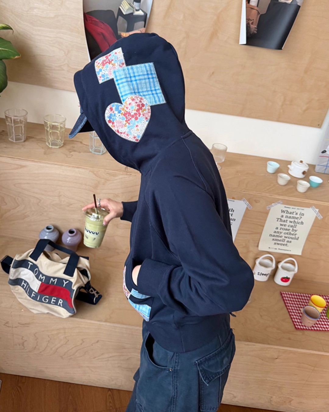 Patchwork Embroidered Hoodie Patchwork Embroidered Hoodie