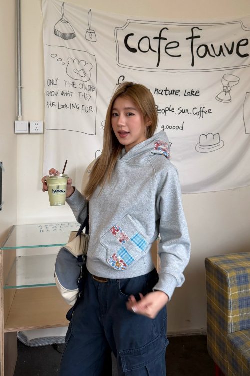 Patchwork Embroidered Hoodie